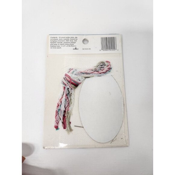 VTG Designs For The Needle Cat & Bow Lace Ornament Christmas Cross Stitch Kit - Picture 4 of 5